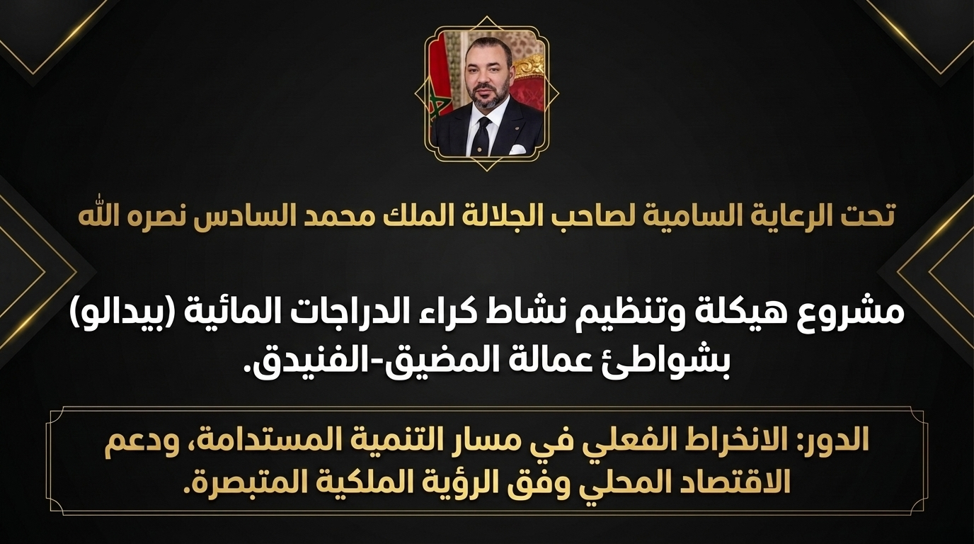 مشروع هيكلة وتنظيم نشاط الدراجات المائية