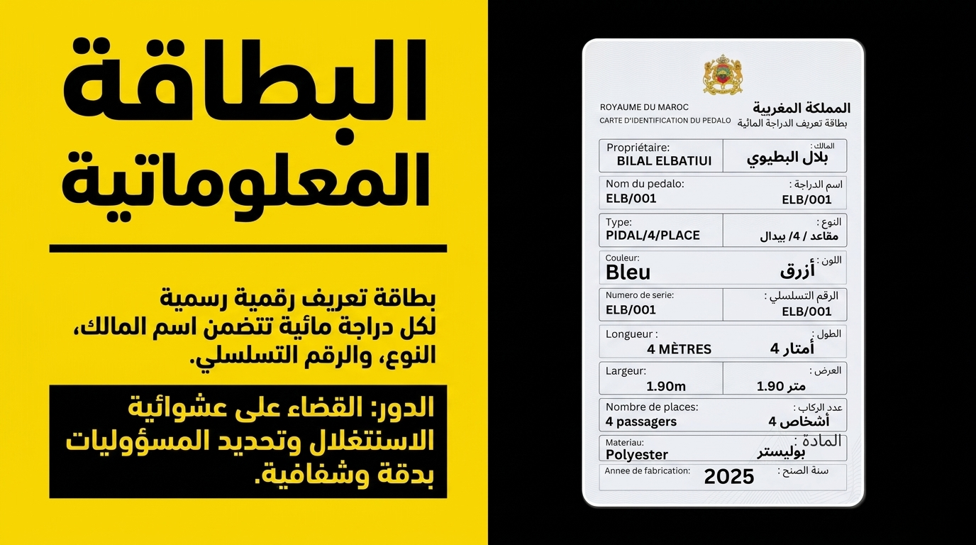 البطاقة المعلوماتية للدراجة المائية